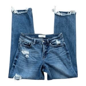 Flying Monkey Distressed Blue Jeans